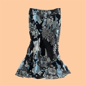 ICE Floral Beaded Midi Skirt - Size M